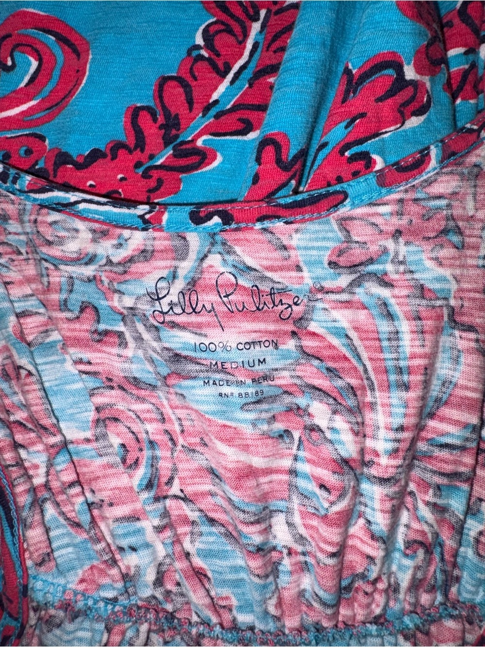 Lilly Pulitzer Mills Maxi Dress Searulean Blue Rhode Island Reef Medium - Picture 6 of 7
